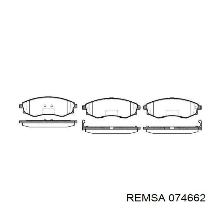 Задні дискові колодки Remsa 074662