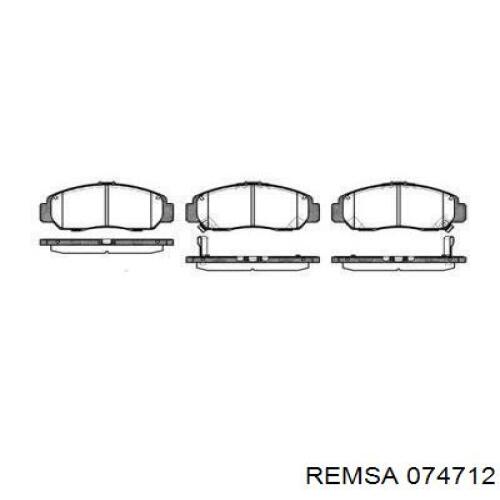 Тормозні колодки Remsa 074712