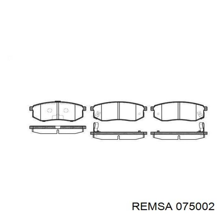 Задні дискові колодки Remsa 075002