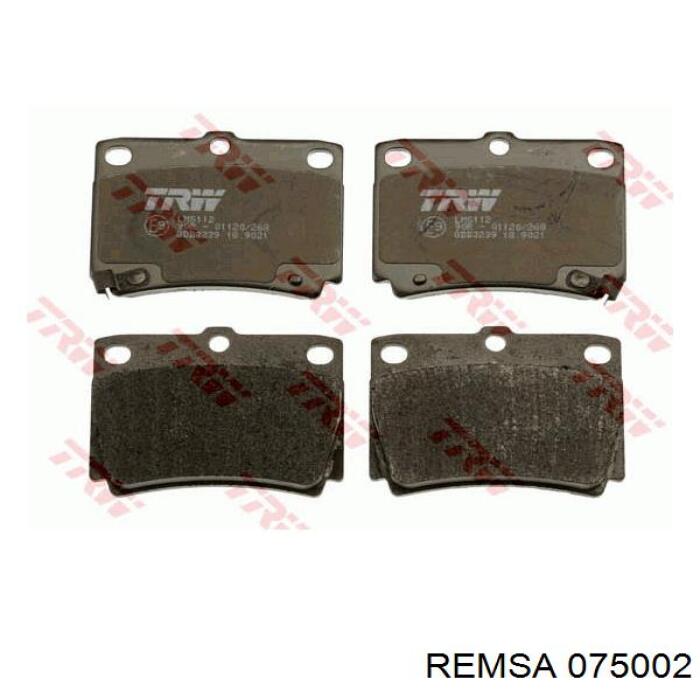 Задні гальмівні колодки Remsa 075002 ціна, від 22.36 USD