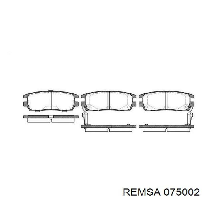 Купити 075002 Remsa Задні колодки