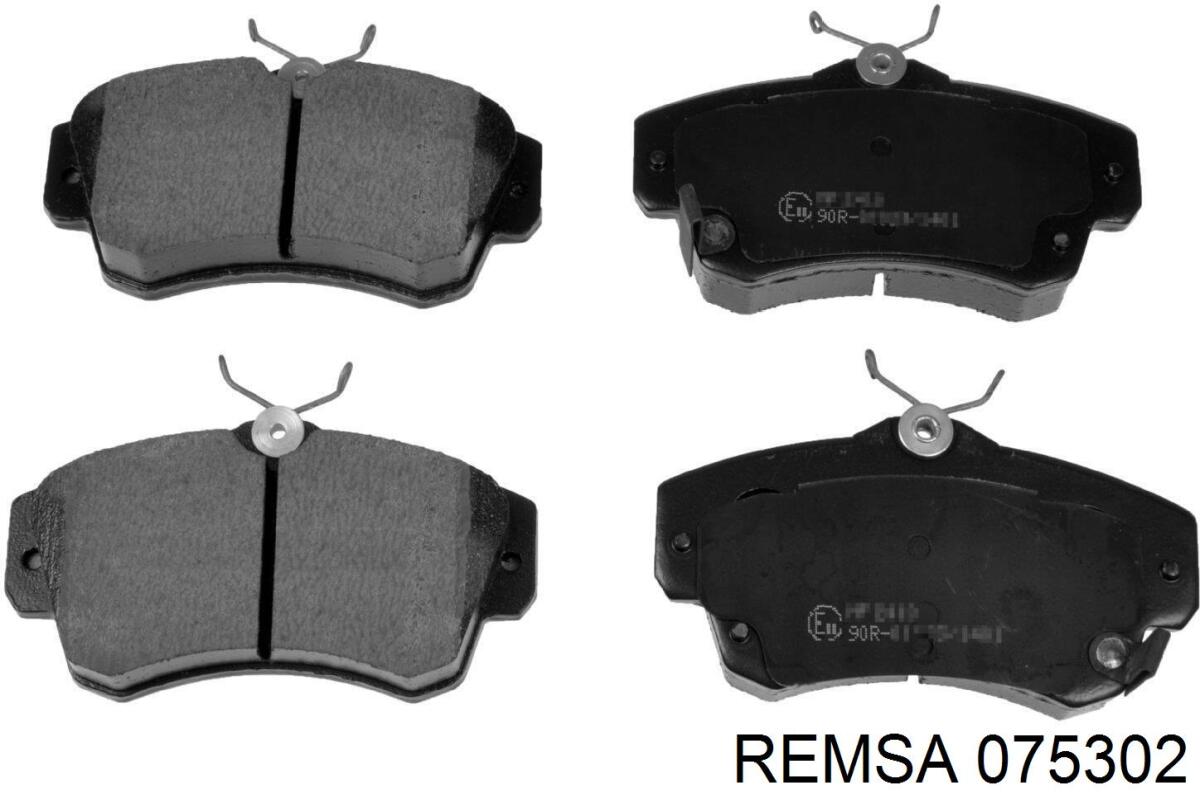 Передні тормозні колодки 075302 Remsa