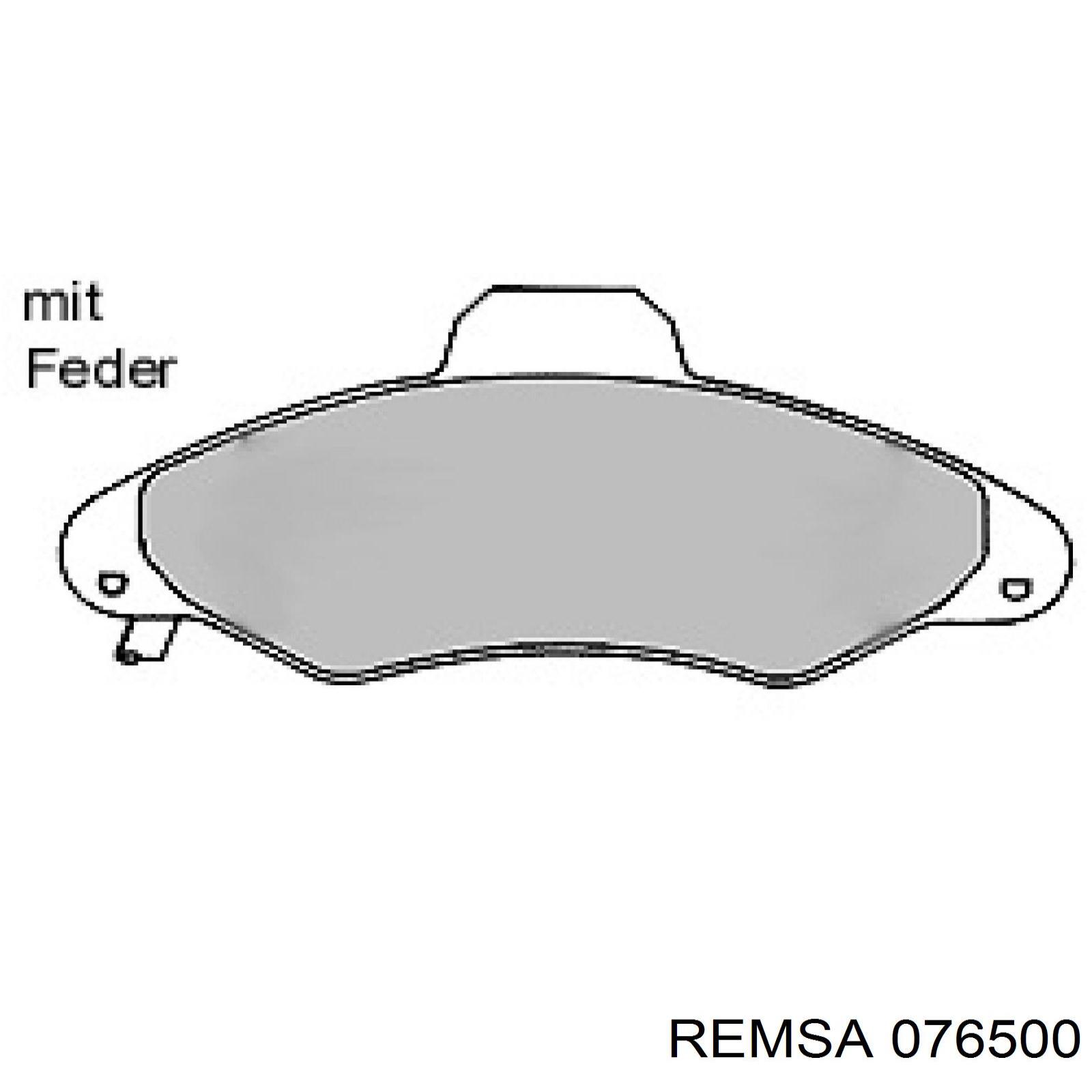 Гальмівні колодки Remsa 076500 ціна, від 15.71 USD