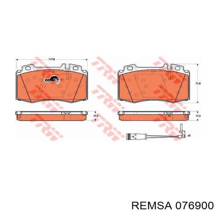 Гальмівні колодки Remsa 076900 ціна, від 37.35 USD
