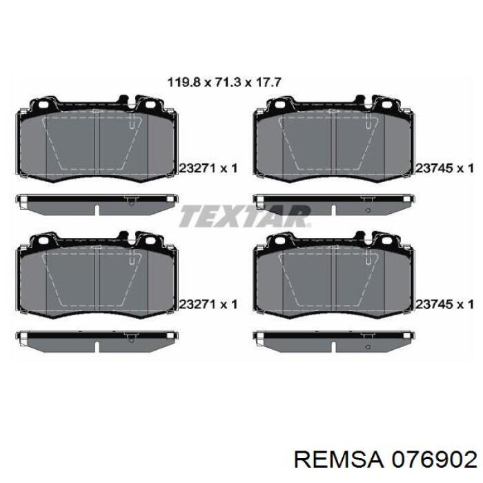 Тормозні колодки Remsa 076902