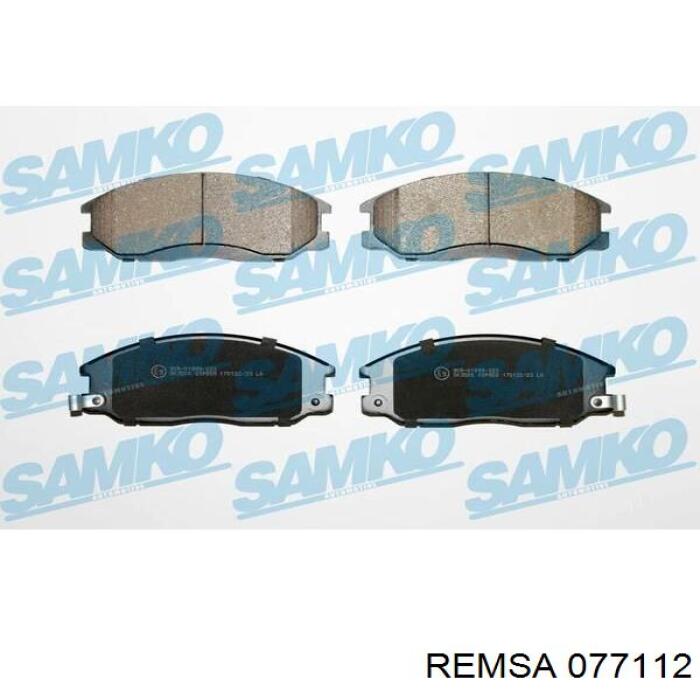Передні тормозні колодки 077112 Remsa