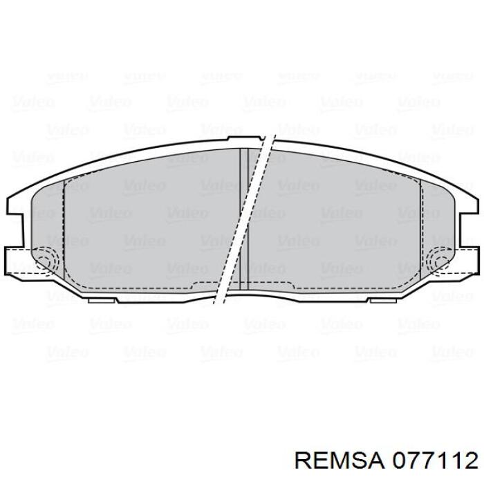 Тормозні колодки Remsa 077112