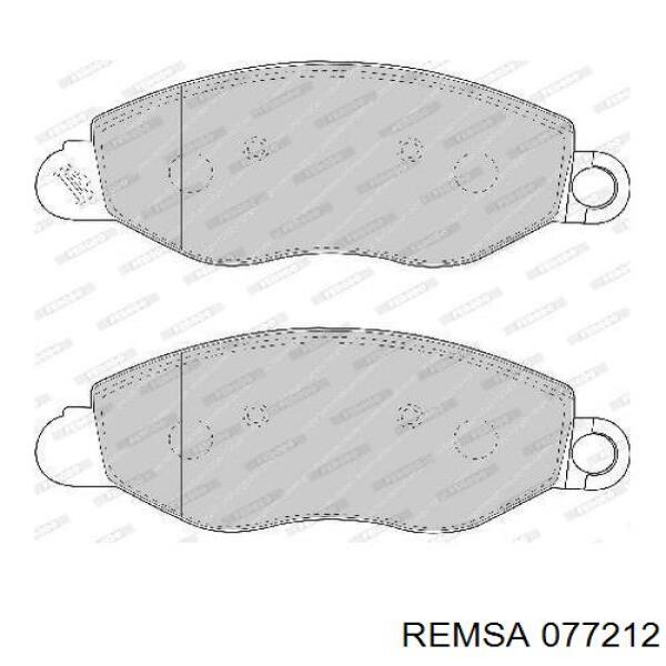 Тормозні колодки Remsa 077212