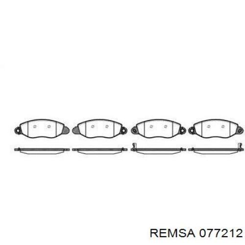 Гальмівні колодки Remsa 077212 ціна, від 22.55 USD