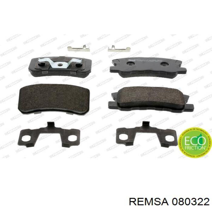 Купити 080322 Remsa Задні колодки