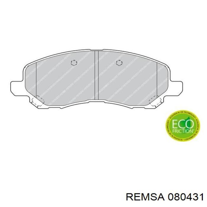 Гальмівні колодки Remsa 080431 ціна, від 33.78 USD