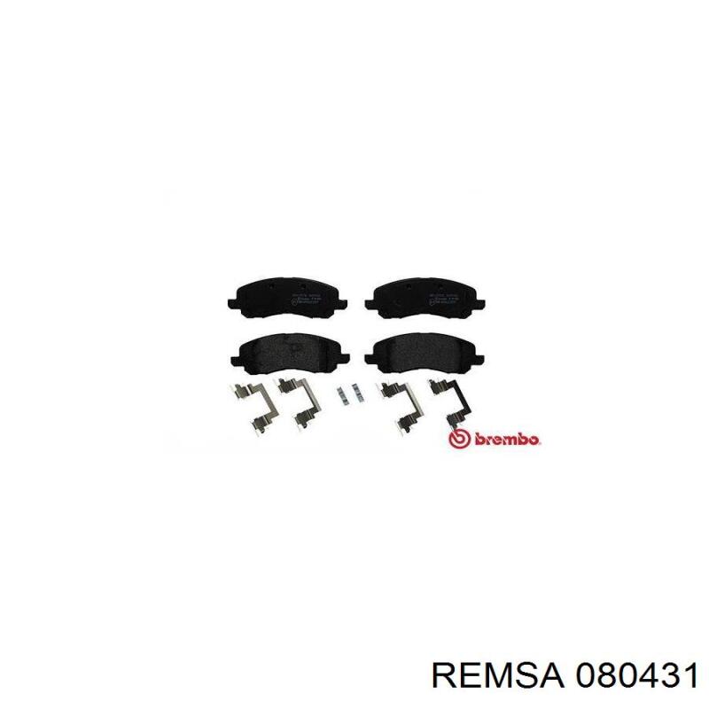 Передні тормозні колодки 080431 Remsa
