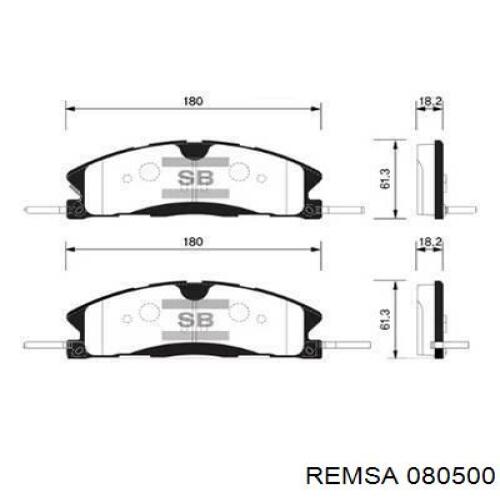 Купити SP1369 Hi-q Колодки гальмівні передні, дискові