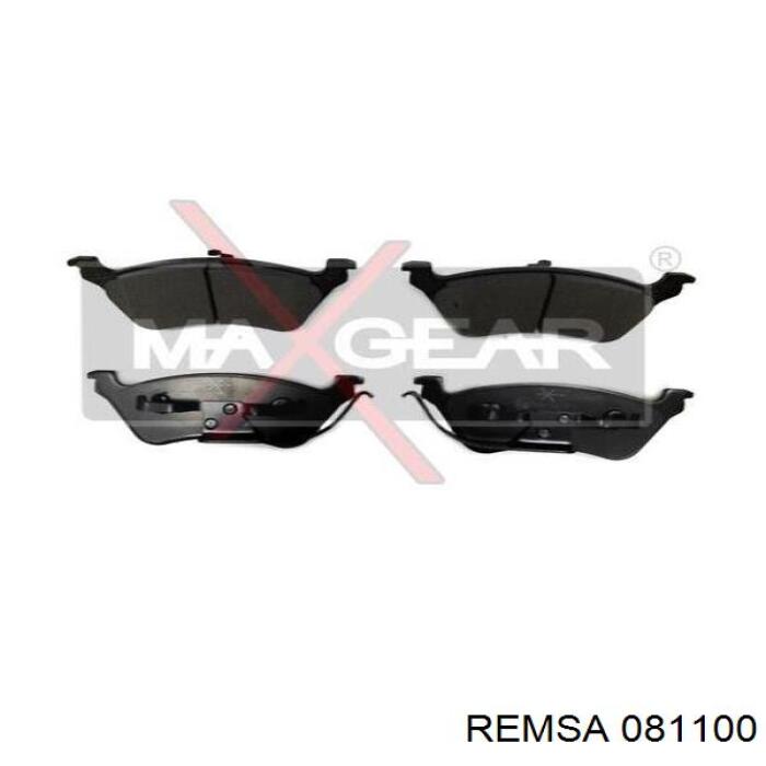 Задні гальмівні колодки 081100 Remsa
