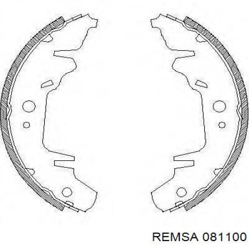 Задні гальмівні колодки Remsa 081100 ціна, від 29.07 USD