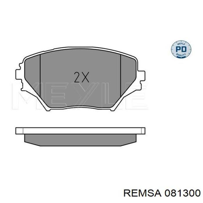 Передні тормозні колодки 081300 Remsa