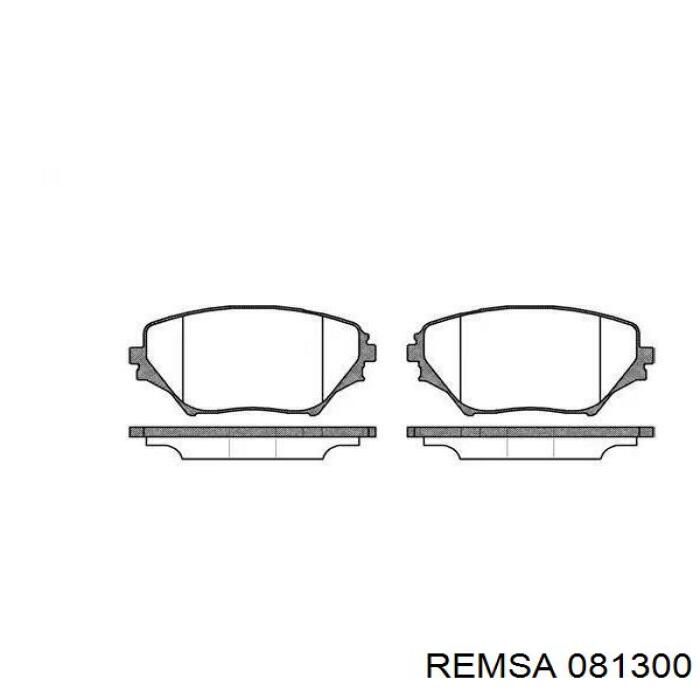 Колодки гальмівні передні, дискові 081300 Remsa