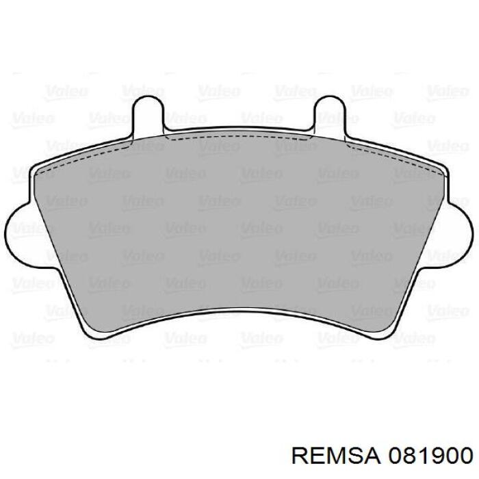 Гальмівні колодки Remsa 081900 ціна, від 22.54 USD