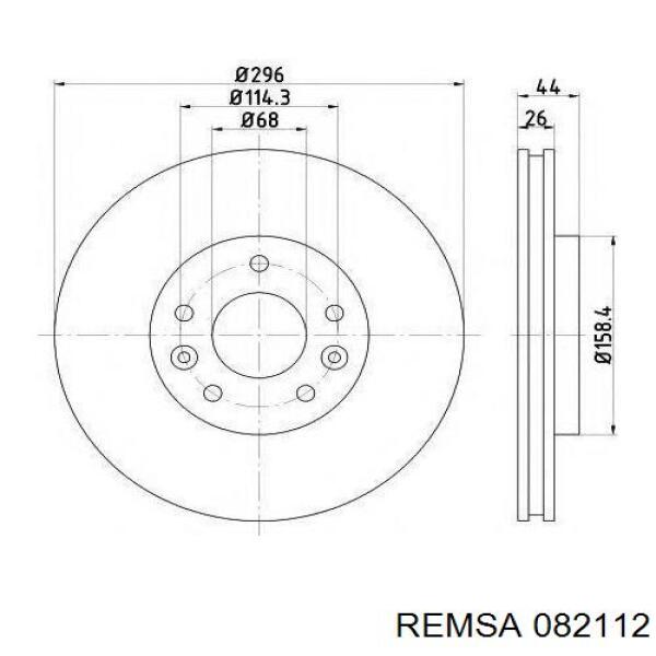 Тормозні колодки Remsa 082112