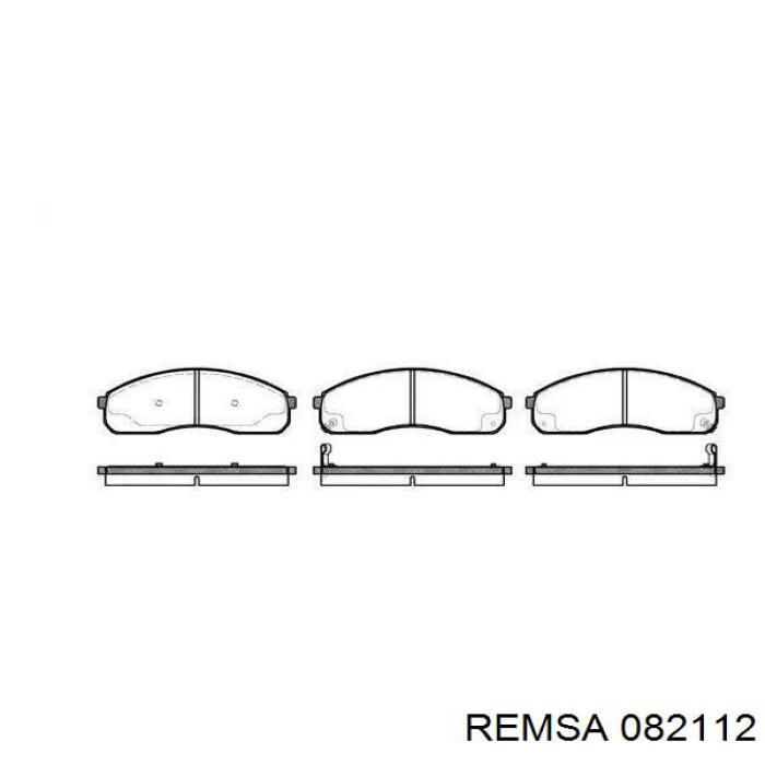 082112 Remsa колодки гальмівні передні, дискові