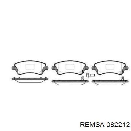 082212 Remsa Передні гальмівні колодки