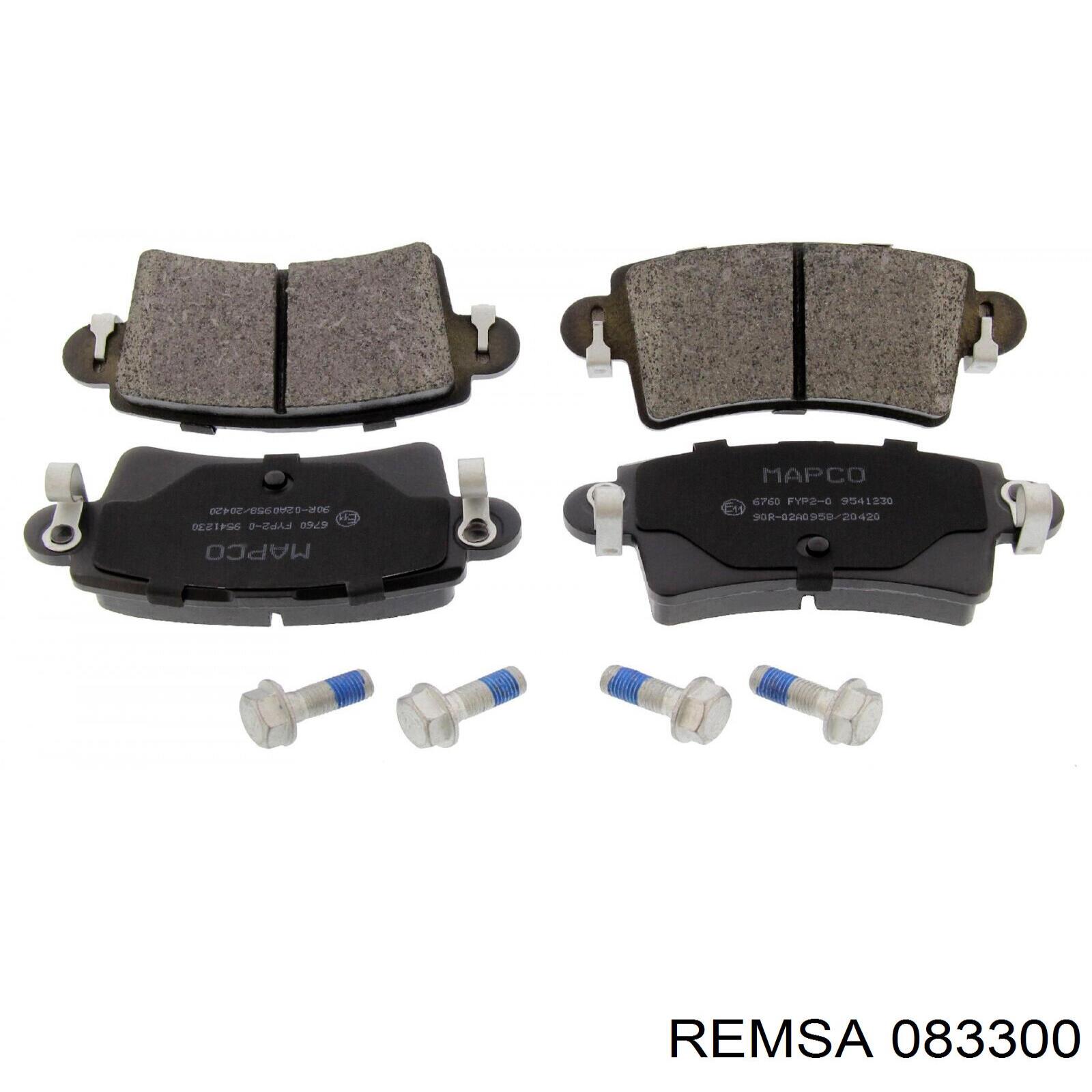 Купити 083300 Remsa Задні колодки