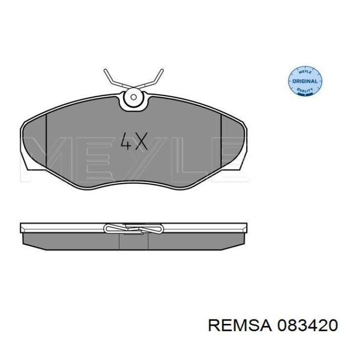 Купити 083420 Remsa Колодки гальмівні передні, дискові