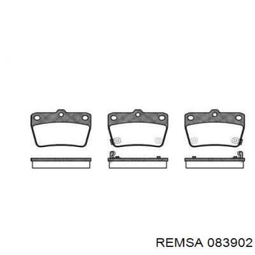 Купити 083902 Remsa Задні колодки