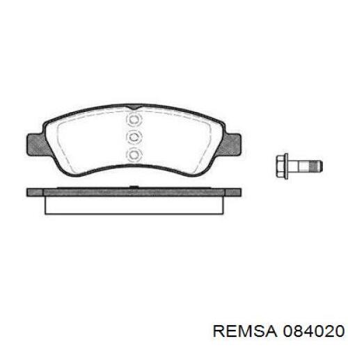 Передні тормозні колодки 084020 Remsa