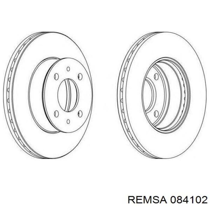 Купити 084102 Remsa Колодки гальмівні передні, дискові