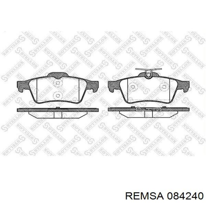 Колодки гальмові задні, дискові 084240 Remsa