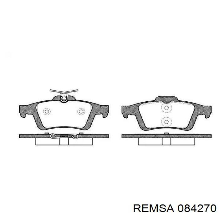 Задні гальмівні колодки 084270 Remsa
