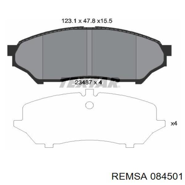 Гальмівні колодки Remsa 084501 ціна, від 16.56 USD