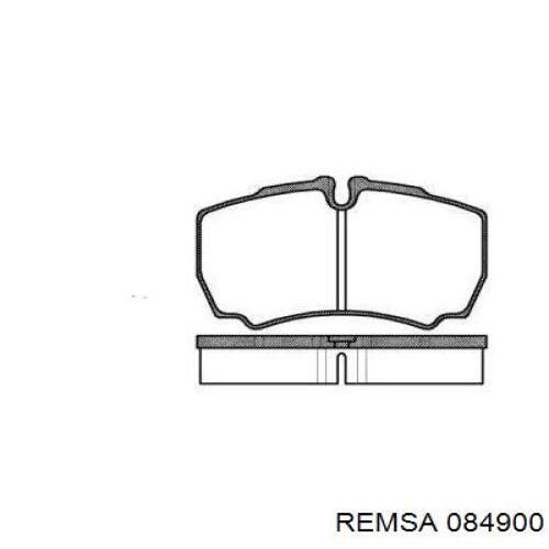 Купити 084900 Remsa Задні колодки