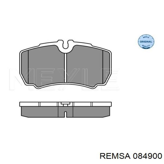 084900 Remsa колодки гальмові задні, дискові