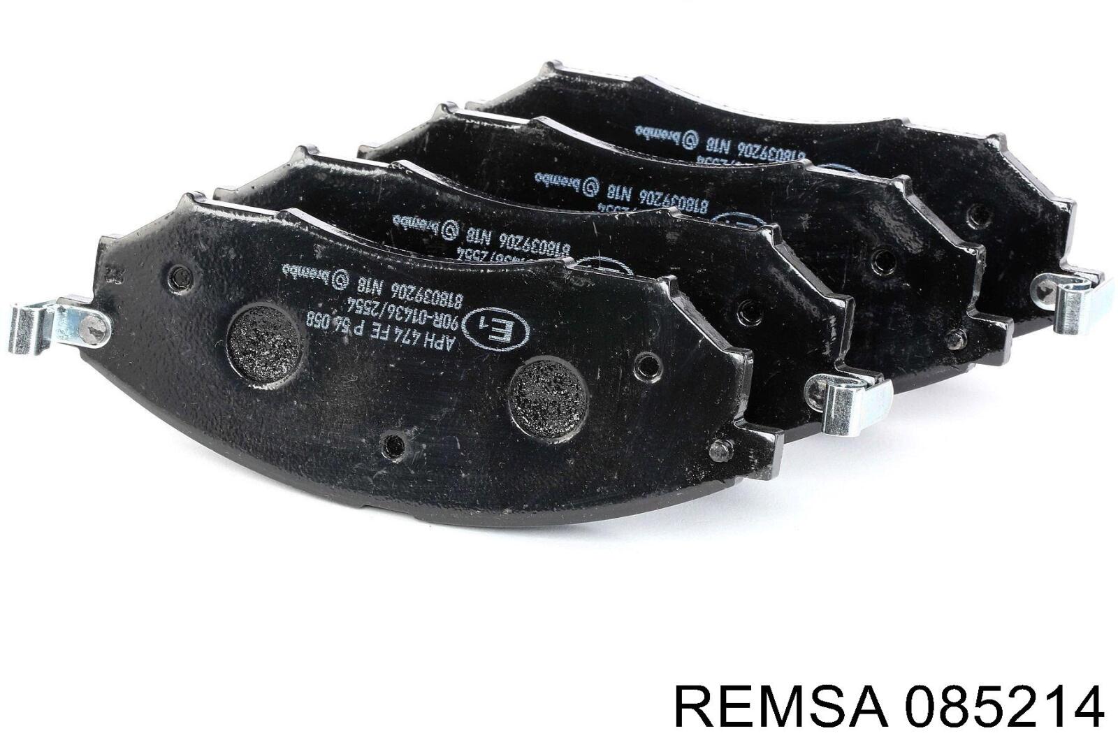 Передні тормозні колодки 085214 Remsa