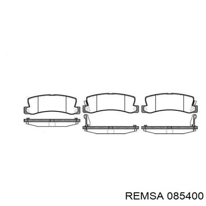 Задні гальмівні колодки 085400 Remsa
