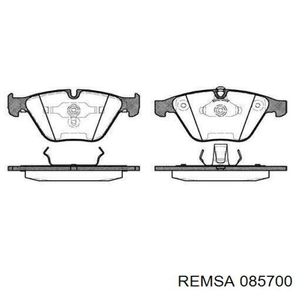 085700 Remsa колодки гальмівні передні, дискові