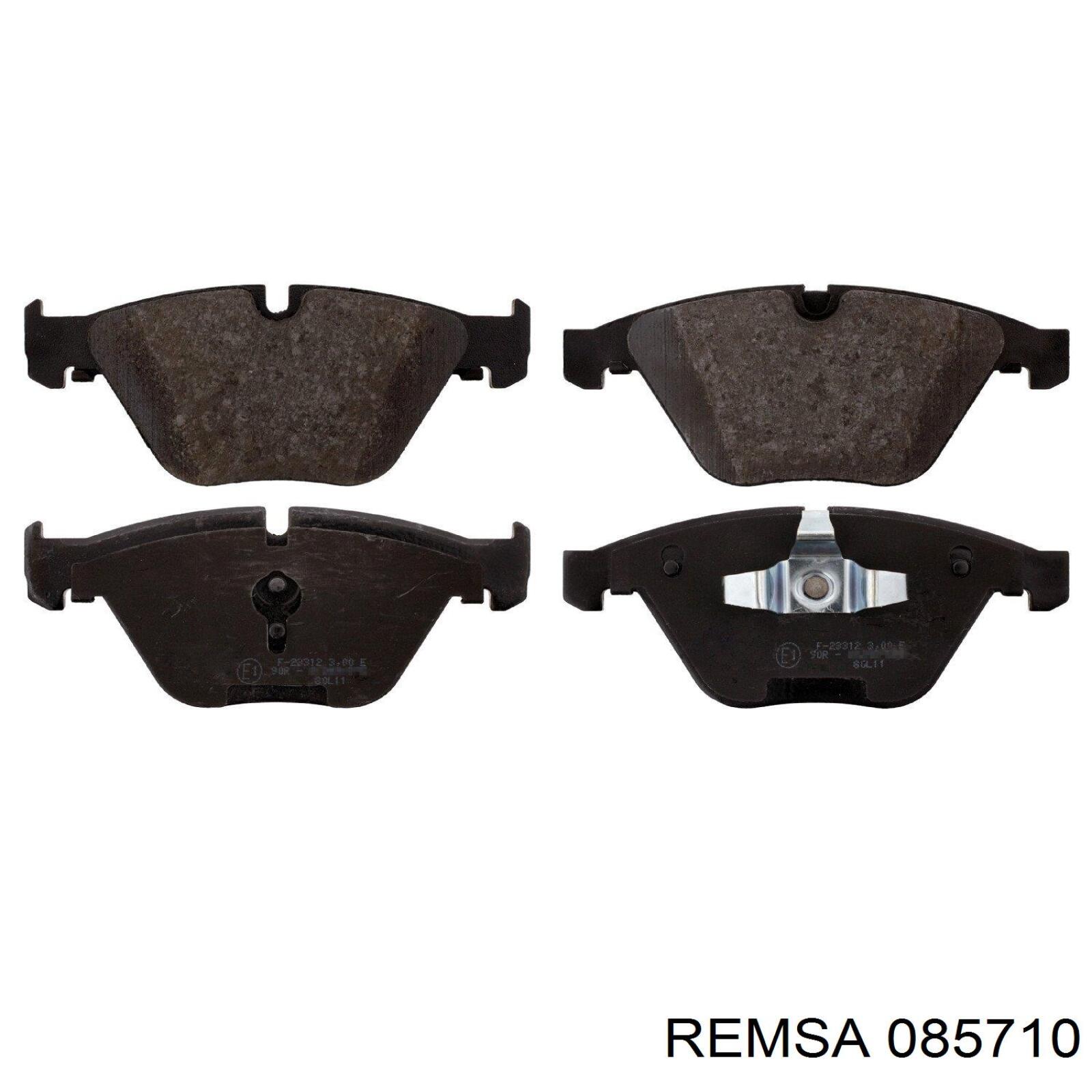 Передні тормозні колодки 085710 Remsa