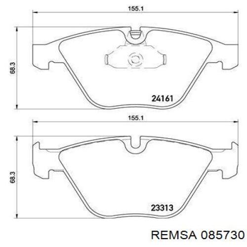 Тормозні колодки Remsa 085730