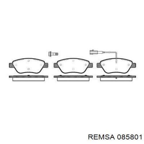 Колодки гальмівні передні, дискові 085801 Remsa