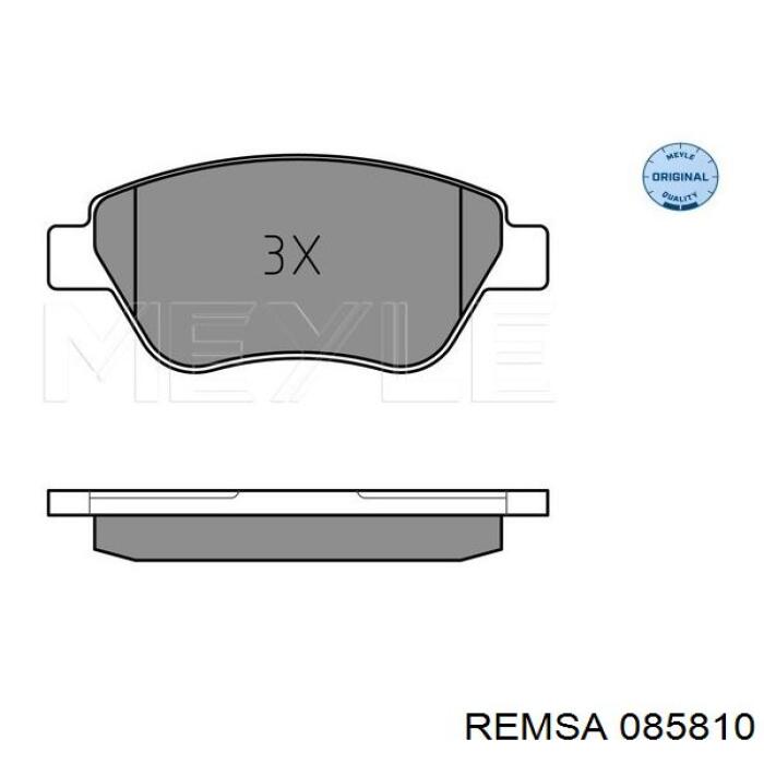 Купити 085810 Remsa Колодки гальмівні передні, дискові