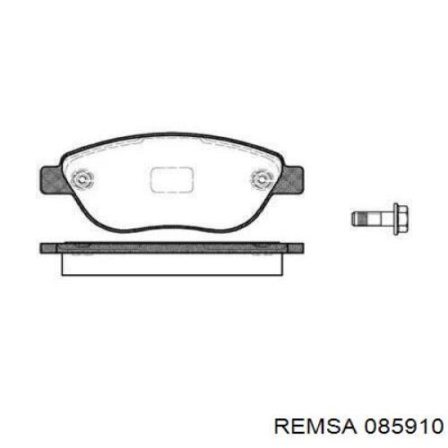 085910 Remsa колодки гальмівні передні, дискові