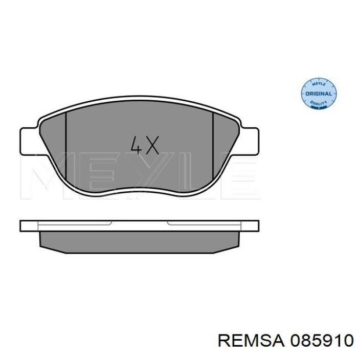 Купити 085910 Remsa Колодки гальмівні передні, дискові