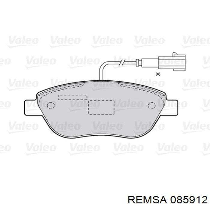 085912 Remsa Передні гальмівні колодки