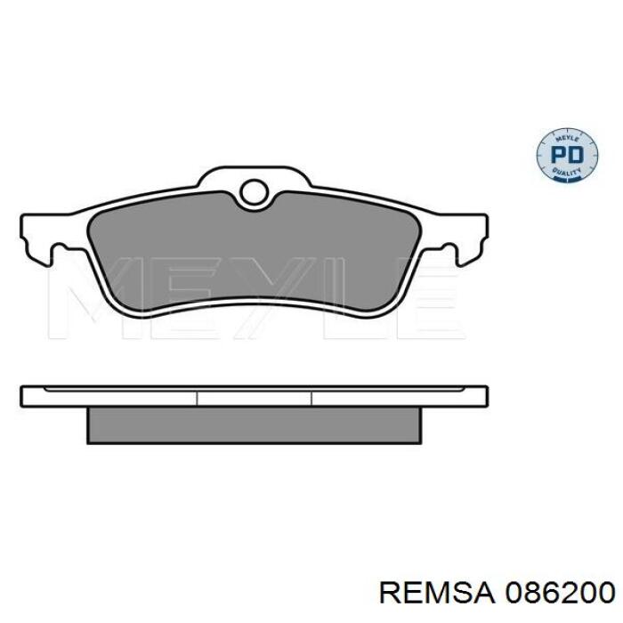 Задні дискові колодки Remsa 086200