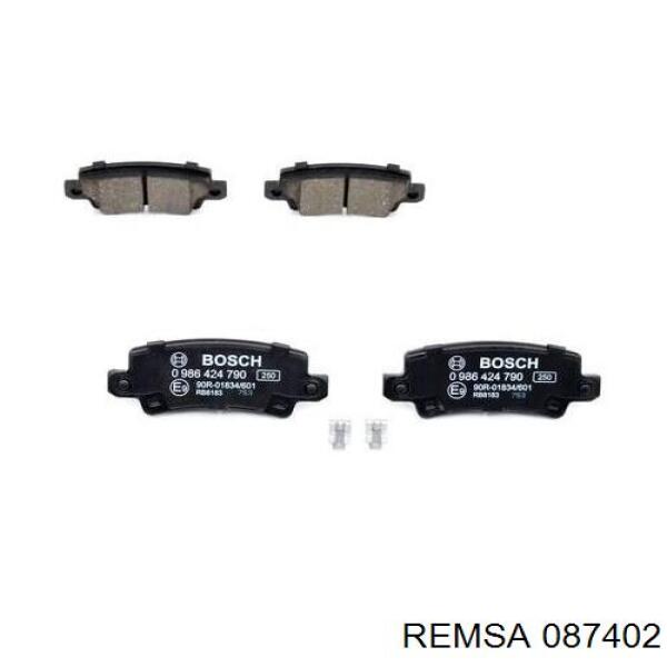 Задні дискові колодки Remsa 087402