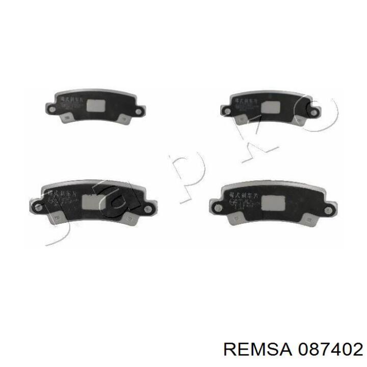 Задні гальмівні колодки 087402 Remsa