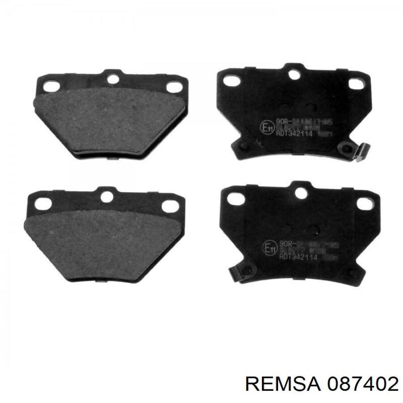 Задні гальмівні колодки Remsa 087402 ціна, від 17.24 USD