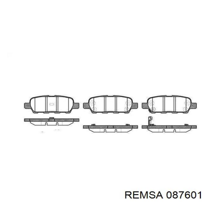 087601 Remsa Колодки гальмівні задні, дискові